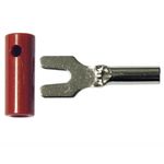 Red Test Lead Spade Lug